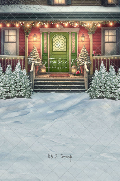 Merry Porch Greetings - Extra Lights - with Sweep Option