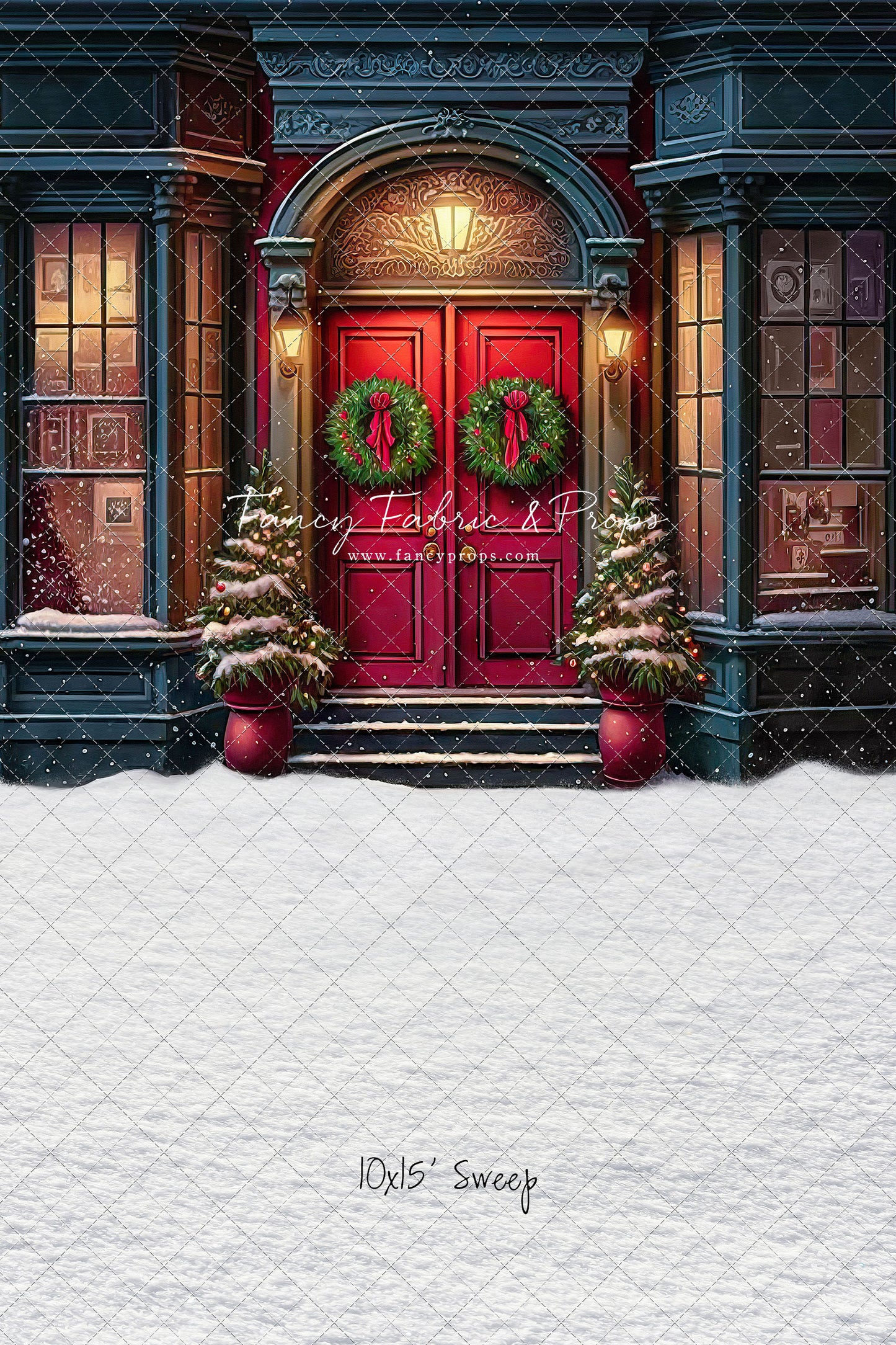 Heartfelt Holiday Home - Red Doors With Snow Floor Option - with Sweep Option