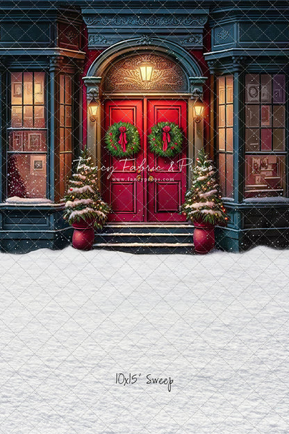 Heartfelt Holiday Home - Red Doors With Snow Floor Option - with Sweep Option