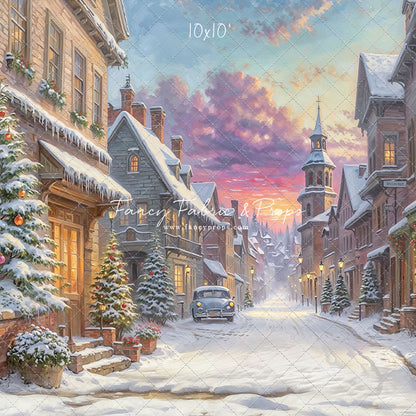 Winter Glow on Heritage Lane - With Sweep Option