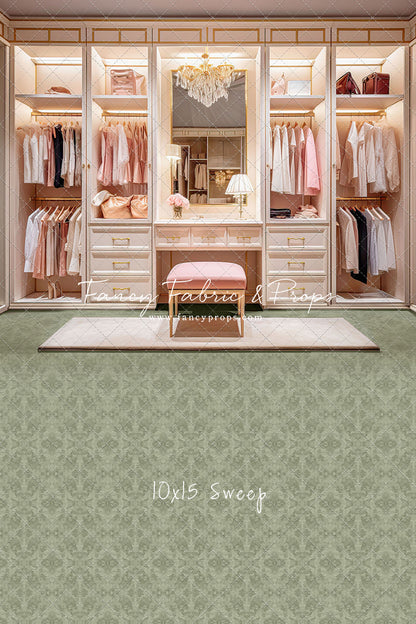 Boss Babe Closet - Green Carpet - With Sweep Option