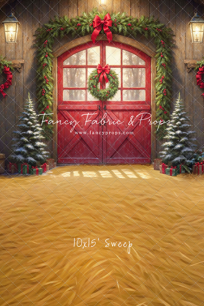 Christmas At The Red Barn - Straw Floor - with Sweep Option