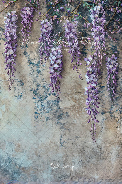 Painted Floral Lavender Wisteria