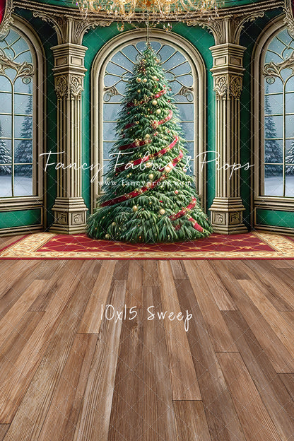 Royal Christmas Tree - Wood Floor Option - with Sweep Option