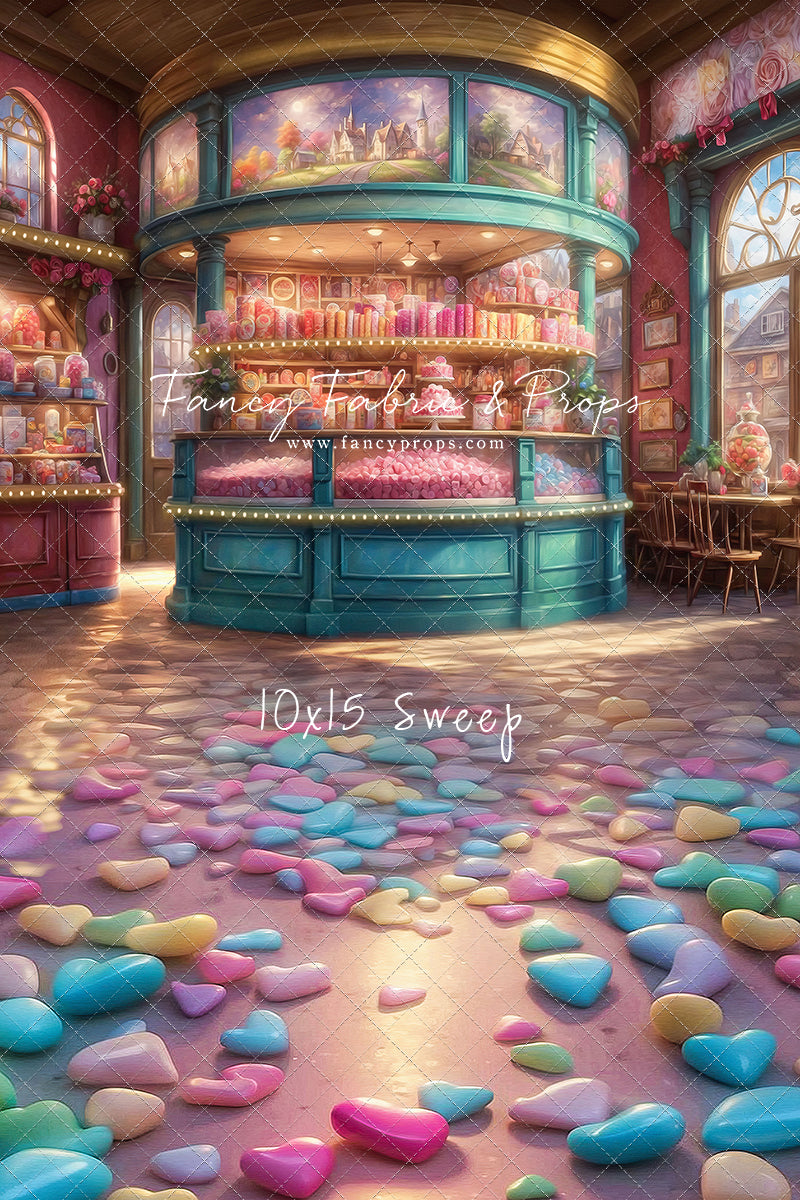 Sweet Tart Hearts with Candy Floor - With Sweep Option