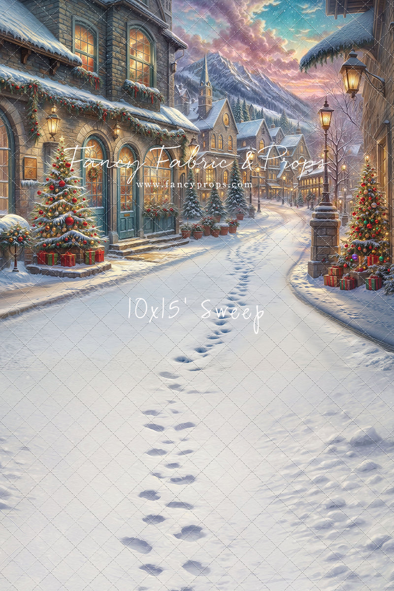 Winter Frost Market Street - Snow Version - with Sweep Option