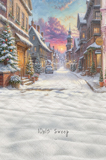 Winter Glow on Heritage Lane - With Sweep Option