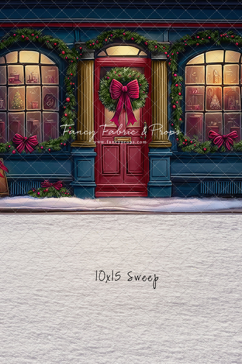 Wintertime Shop - Blue Shop - with Sweep Option