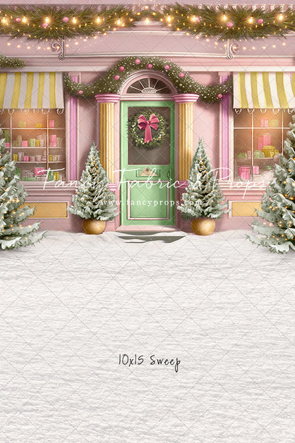 Frosty Sweet Shop - Green & Gold - with Sweep Option