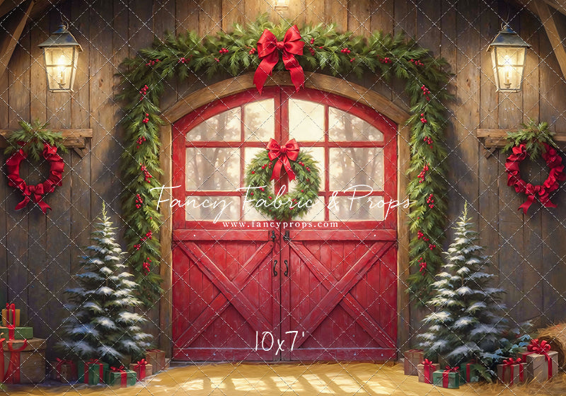 Christmas At The Red Barn - Straw Floor - with Sweep Option