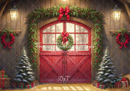 Christmas At The Red Barn - Straw Floor - with Sweep Option