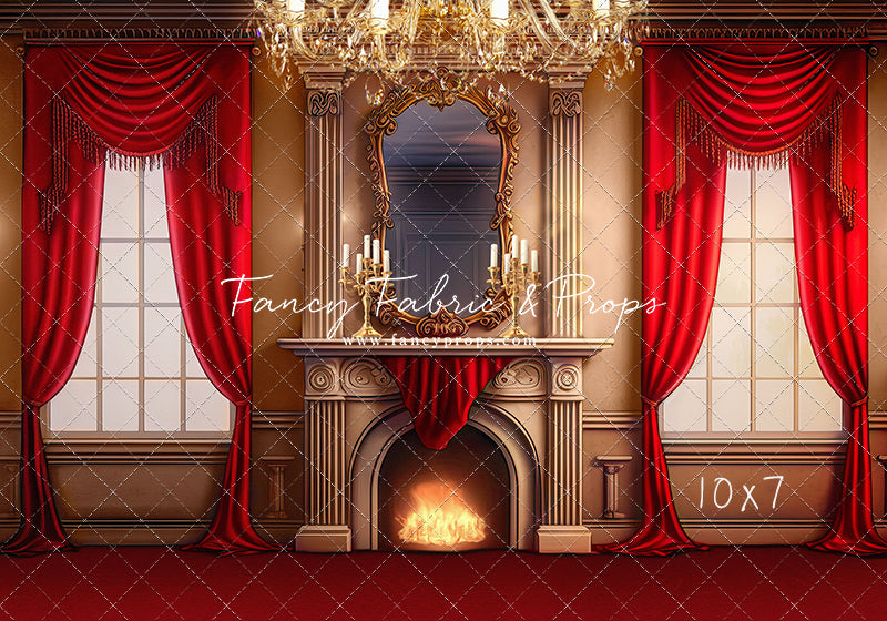 Cozy Up By The Fire - Red Carpet Option - with Sweep Option