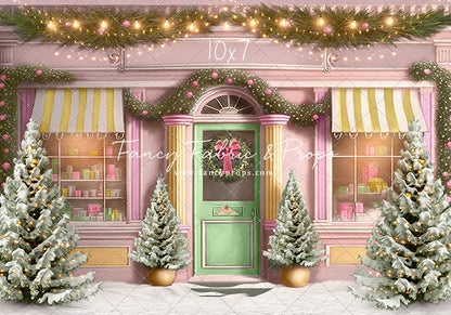 Frosty Sweet Shop - Green & Gold - with Sweep Option
