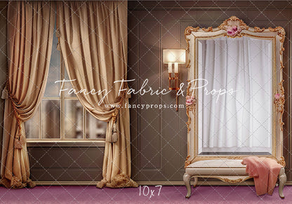 Glam Mirror - Pink Floor - With Sweep Option