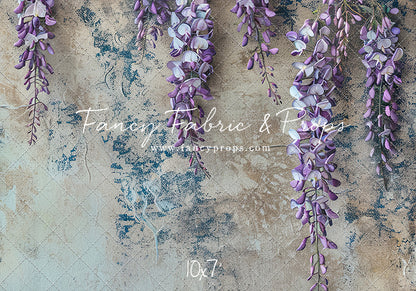 Painted Floral Lavender Wisteria