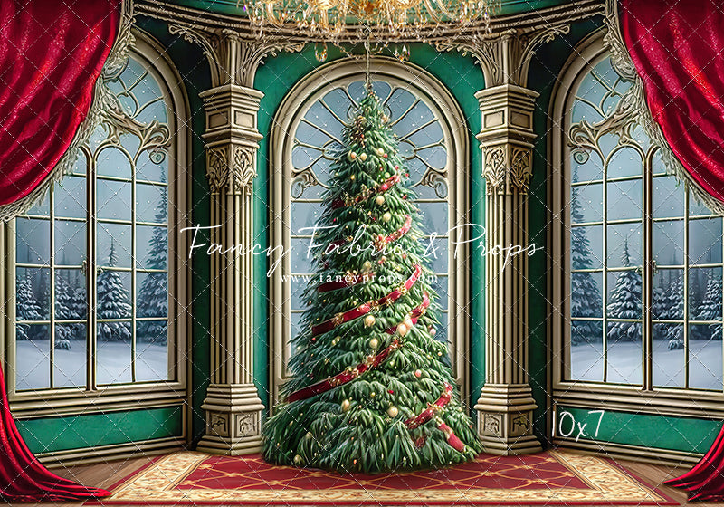 Royal Christmas Tree - Wood Floor Option - with Sweep Option