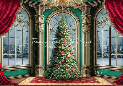 Royal Christmas Tree - Wood Floor Option - with Sweep Option