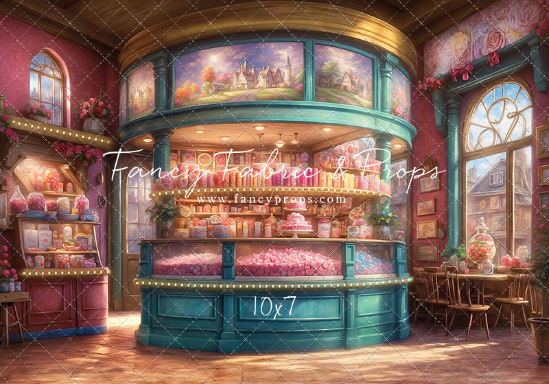 Sweet Tart Hearts with Tile Floor - With Sweep Option