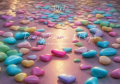 Sweet Tart Hearts Candy - Floor