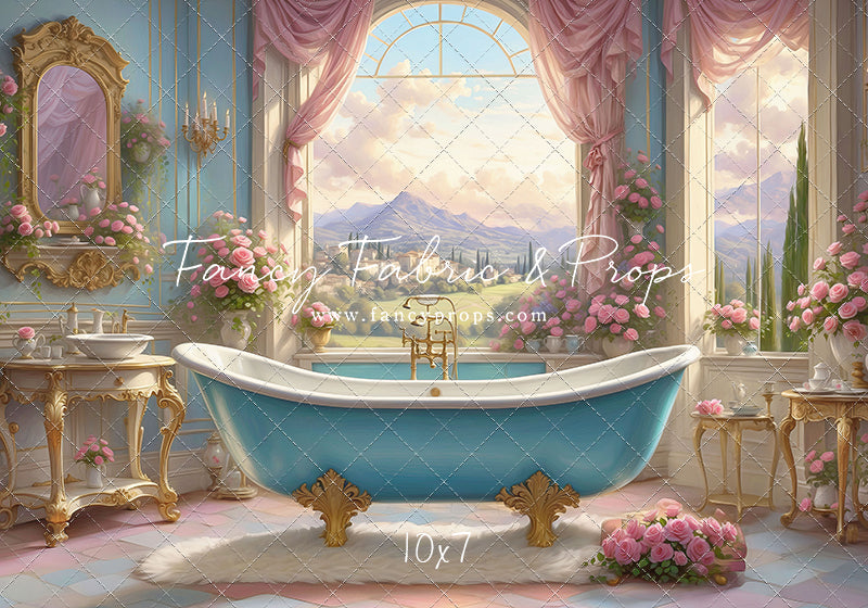 Tuscan Villa Powder Parlor - With Sweep Option