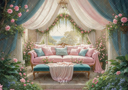 Versailles Rose Terrace - With Sweep Option