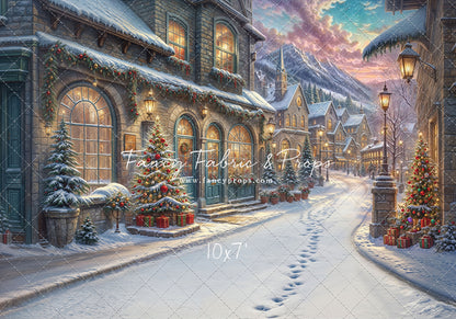 Winter Frost Market Street - Snow Version - with Sweep Option