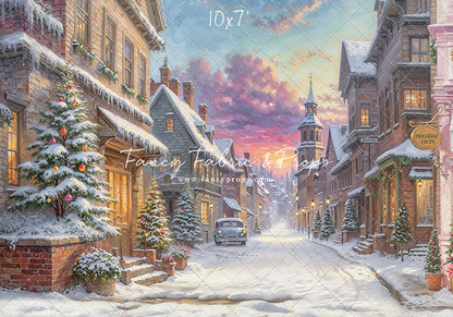 Winter Glow on Heritage Lane - With Sweep Option