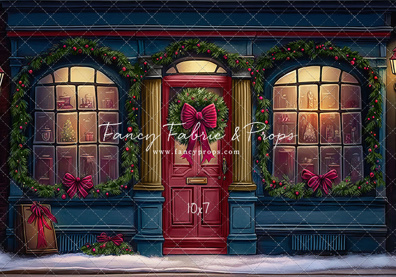 Wintertime Shop - Blue Shop - with Sweep Option