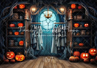 Haunted Wardrobe -Brown Wood Floor - With Sweep Option