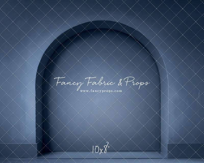 RTS Blue Arch - 10x8' Value Luxe Fabric - Banding/Creases - 60% Off