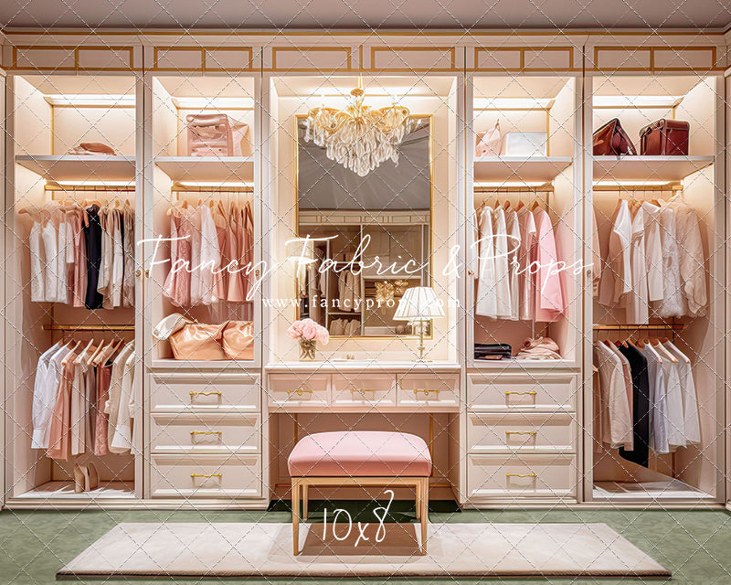 Boss Babe Closet - Green Carpet - With Sweep Option