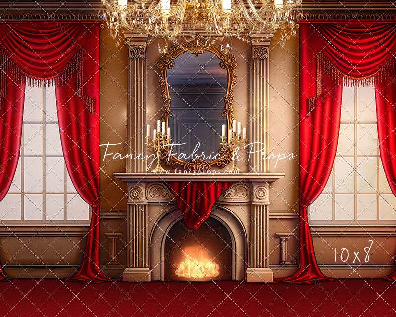 Cozy Up By The Fire - Red Carpet Option - with Sweep Option