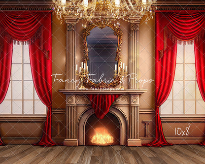 Cozy Up By The Fire - Wood Floor Option - with Sweep Option