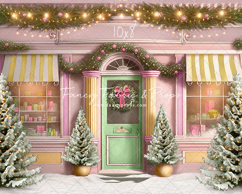 Frosty Sweet Shop - Green & Gold - with Sweep Option