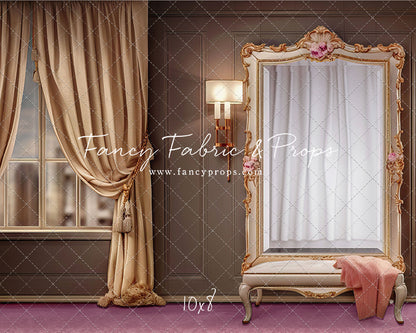 Glam Mirror - Pink Floor - With Sweep Option