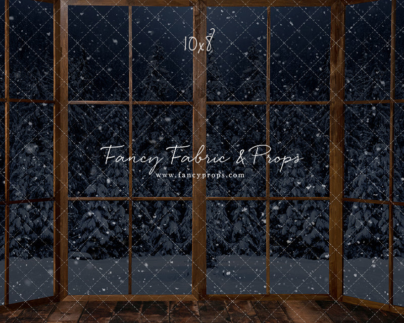 Midnight Snowy Bay View