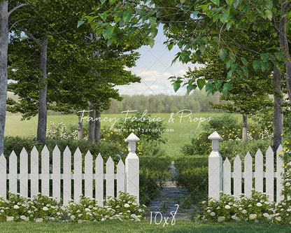 Sunny Spring Welcome Garden Path