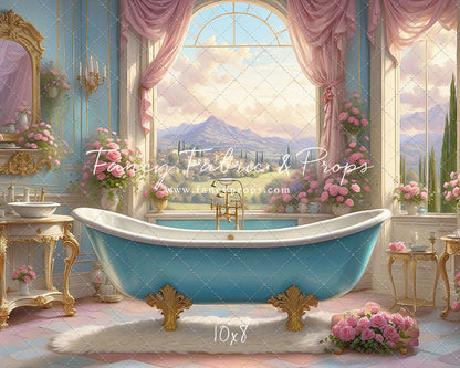 Tuscan Villa Powder Parlor - With Sweep Option