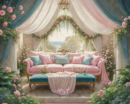 Versailles Rose Terrace - With Sweep Option