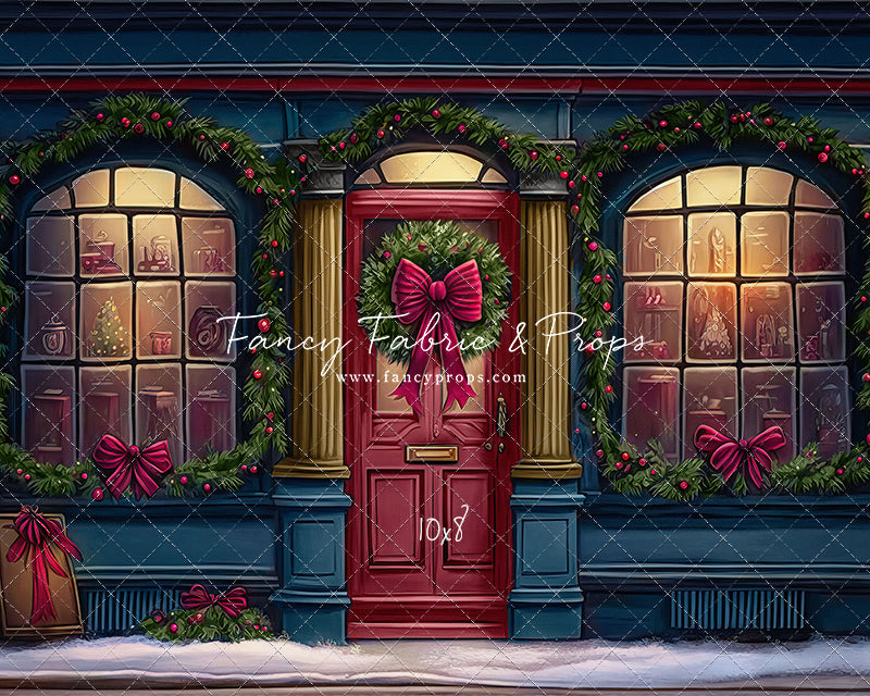 Wintertime Shop - Blue Shop - with Sweep Option