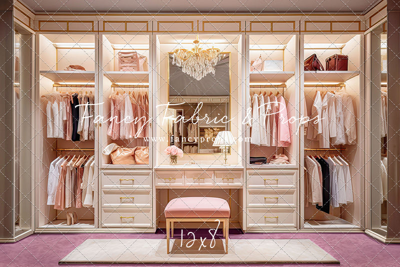 Boss Babe Closet - Pink Carpet - With Sweep Option