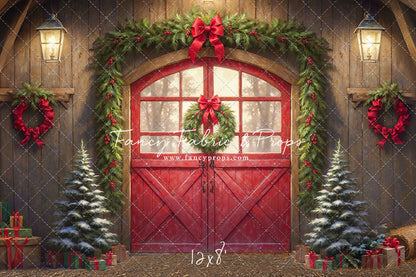 Christmas At The Red Barn - Dirt Floor - with Sweep Option