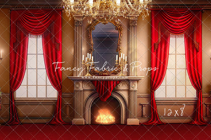 Cozy Up By The Fire - Red Carpet Option - with Sweep Option