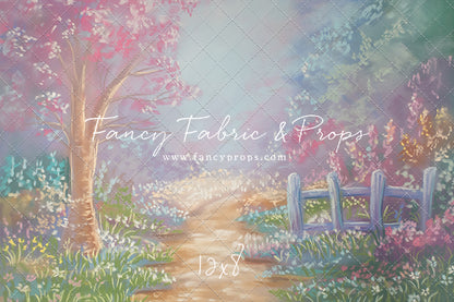 Pastel Garden Pathway - With Sweep Option