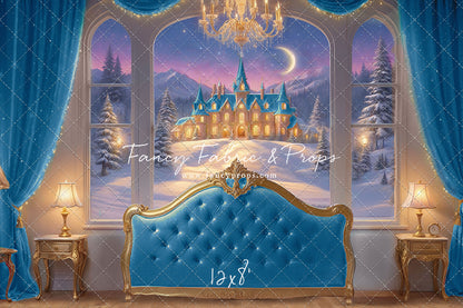 Holiday Fairytale Slumber - Blue  - With Sweep Option
