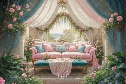 Versailles Rose Terrace - With Sweep Option