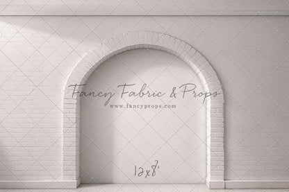 White Brick Alcove - White Floor - With Sweep Option