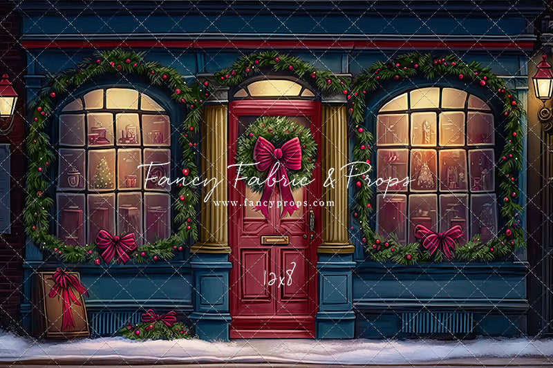 Wintertime Shop - Blue Shop - with Sweep Option