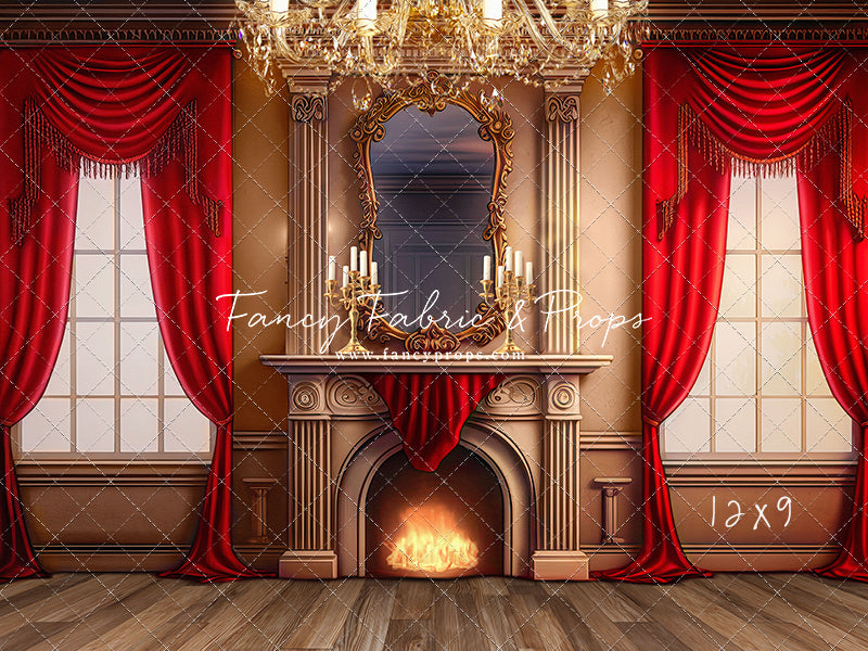 Cozy Up By The Fire - Wood Floor Option - with Sweep Option