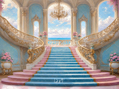 Enchanting Pastel Staircase - With Sweep Option